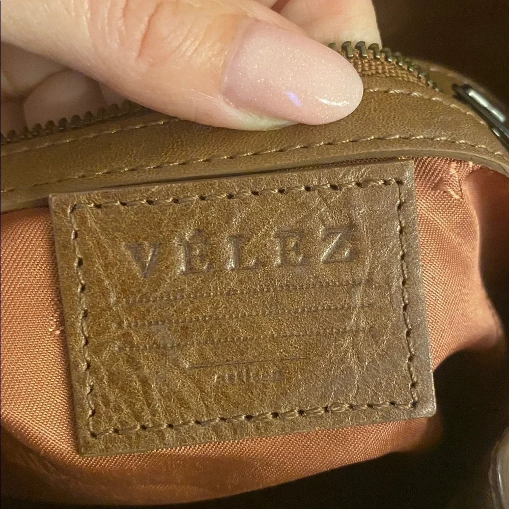 Velez Elegant Tan Leather Backpack